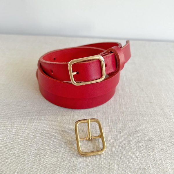 Ceinture au tannage végétal sur-mesure - 1,8 cm de large