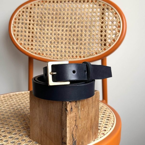 Ceinture Bleu marine - Taille 1 XS/S - 2,5 cm de large