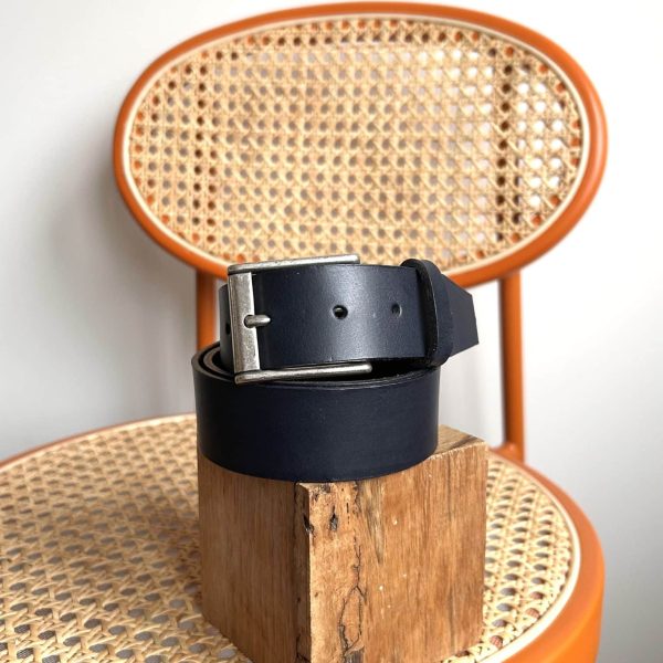 Ceinture Bleu marine - Taille 3 XL/XXL - 3,5 cm de large