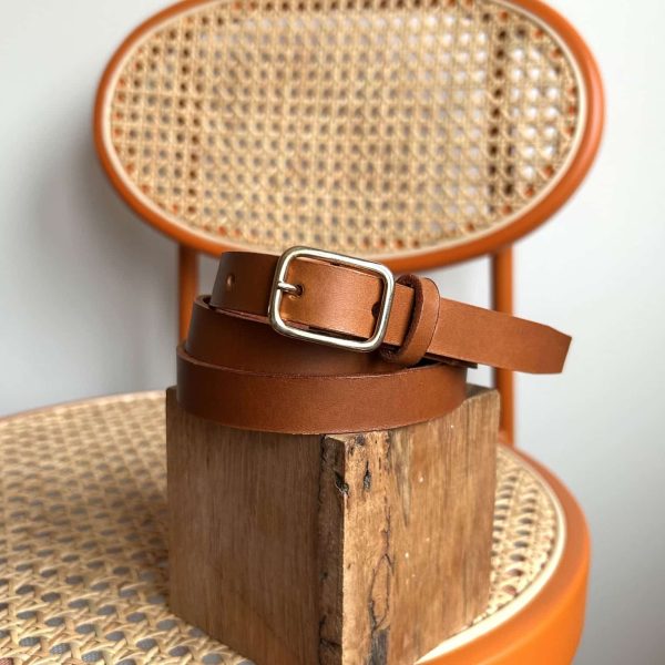 Ceinture Camel - Taille 1 XS/S - 1,8 cm de large