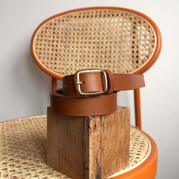 Ceinture Camel - Taille 1 XS/S - 2,5 cm de large