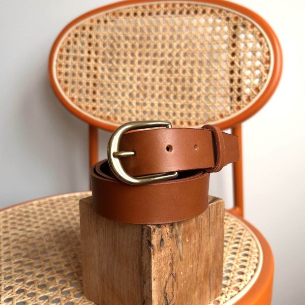 Ceinture Camel - Taille 1 XS/S - 3 cm de large