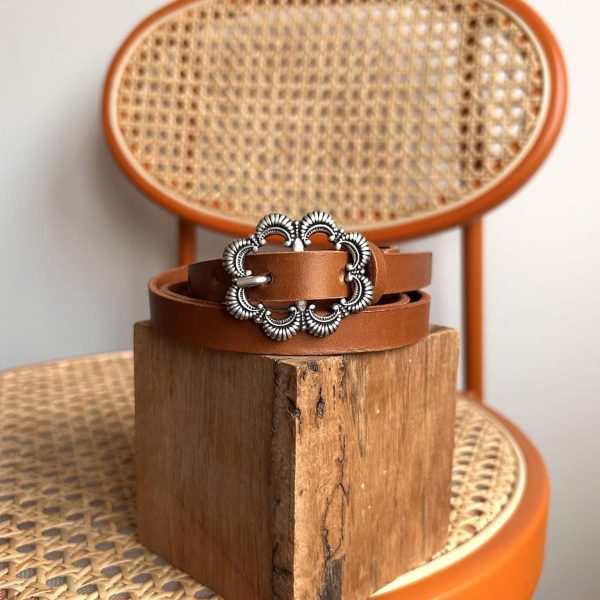 Ceinture Camel - Taille 1 XS/S - 1,5 cm de large