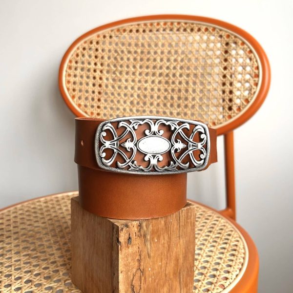 Ceinture Camel - Taille 2 M/L - 4 cm de large