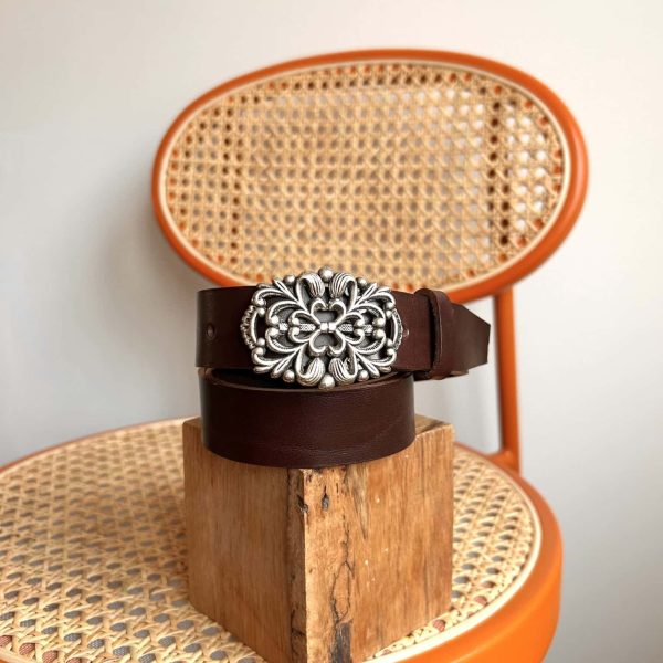 Ceinture Chocolat - Taille 3 XL/XXL - 3 cm de large