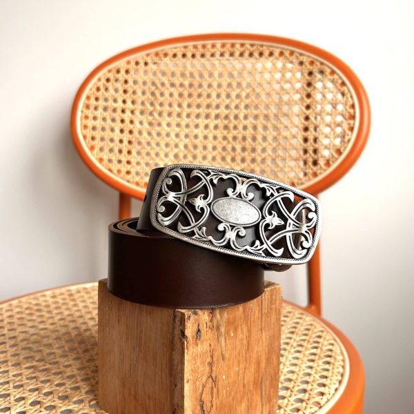 Ceinture Chocolat - Taille 3 XL/XXL - 4 cm de large