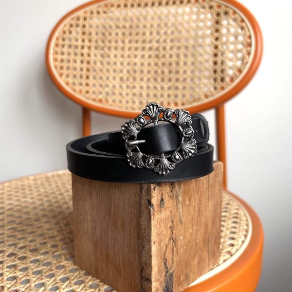 Ceinture Noir - Taille 1 XS/S - 1,5 cm de large