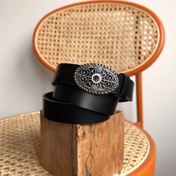 Ceinture Noir - Taille 1 XS/S - 2,5 cm de large