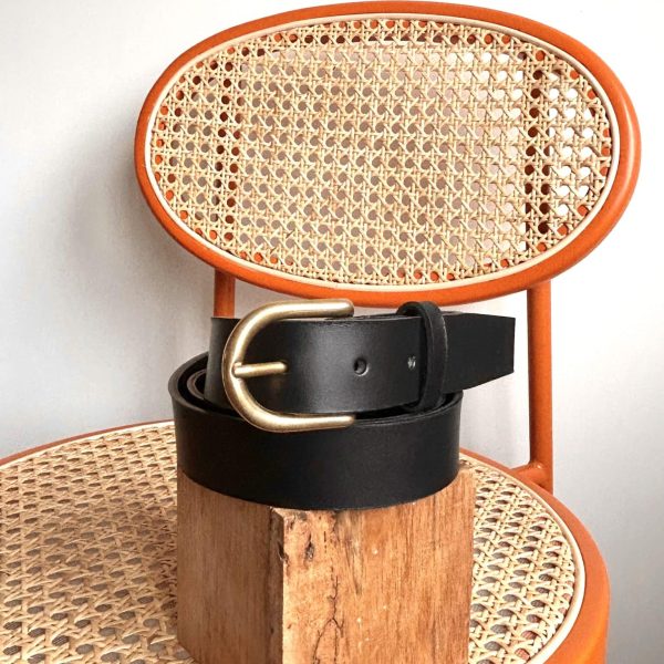 Ceinture Noir - Taille 2 M/L - 3 cm de large