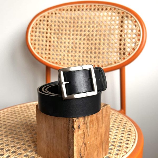 Ceinture Noir - Taille 3 XL/XXL - 3 cm de large