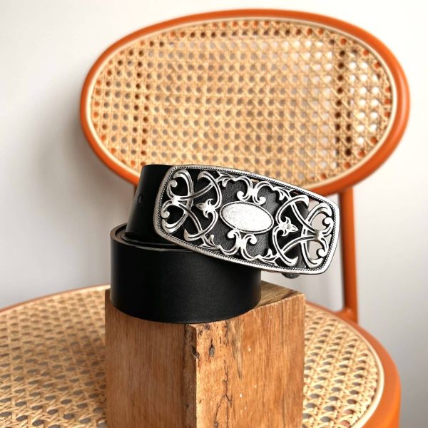 Ceinture Noir - Taille 3 XL/XXL - 4 cm de large