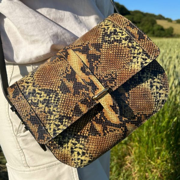 Sac Artémis Reptile Jaune