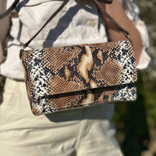 Sac Georgia Reptile Havane